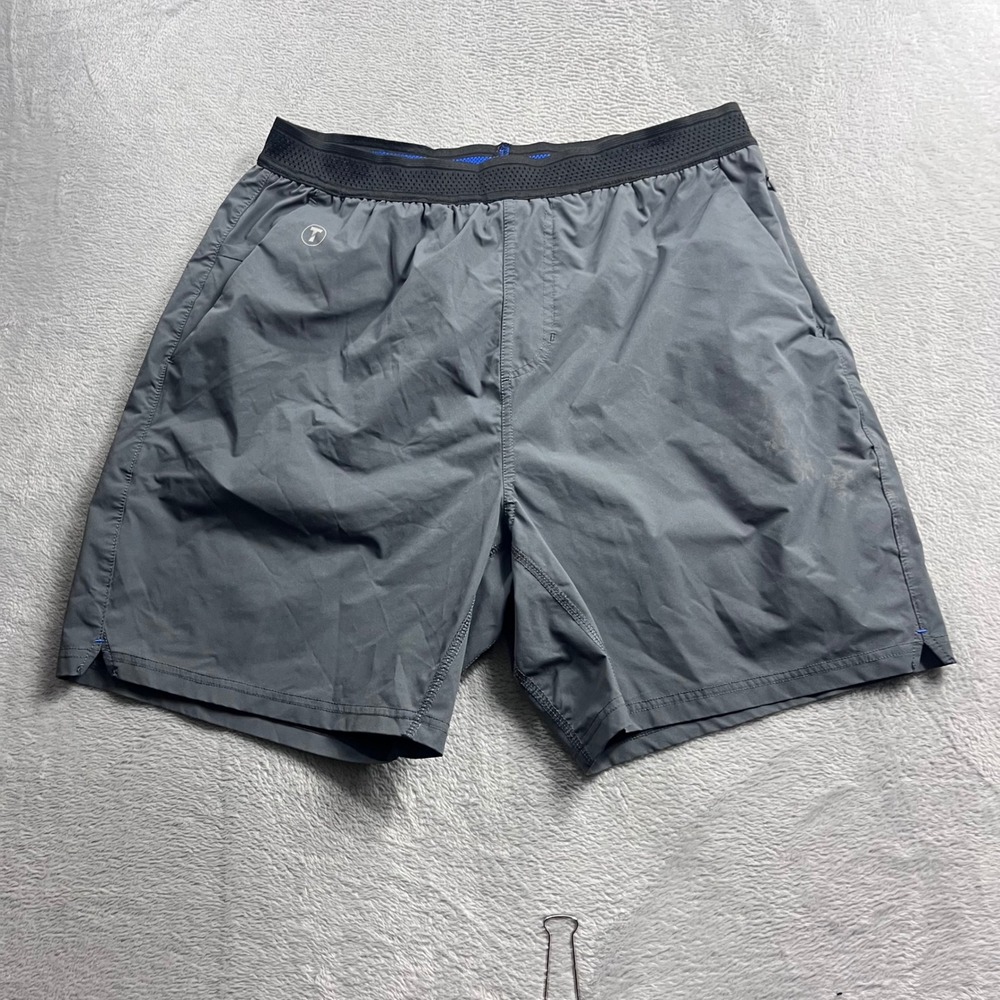 Twillory Athletic Athleisure Lounger Shorts Mens Large Gray Performance 7 Inseam